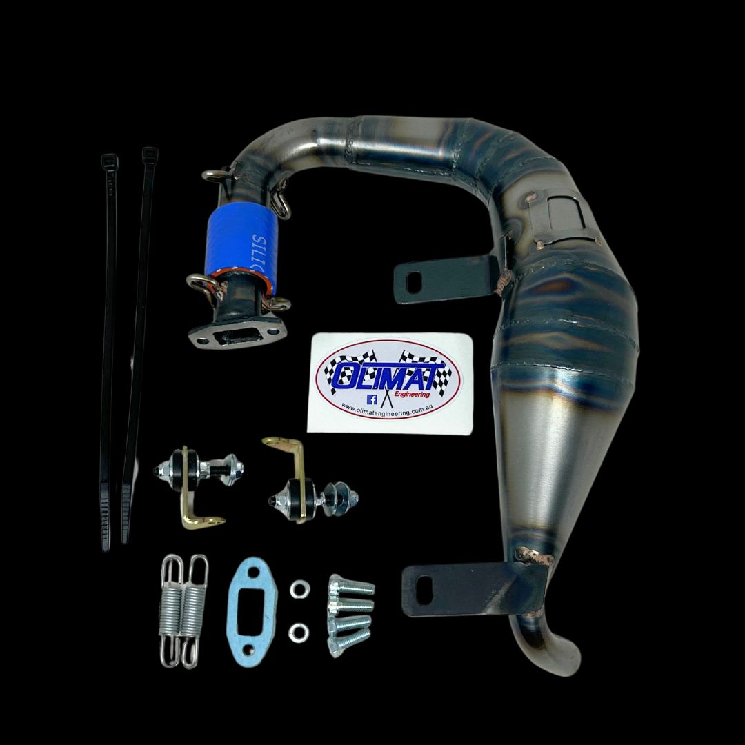 OLIMAT MCD RR5/W5/XR5 Exhaust Pipe (32-38cc design) - Non-silenced