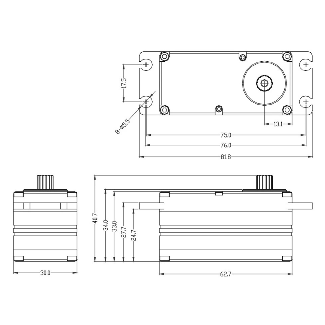 NSDRC RS1500 LOW PROFILE 1/5 SERVO