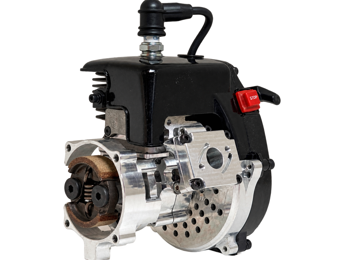 HPRC Billet Reed Case 34cc Race Ported Zenoah Engine