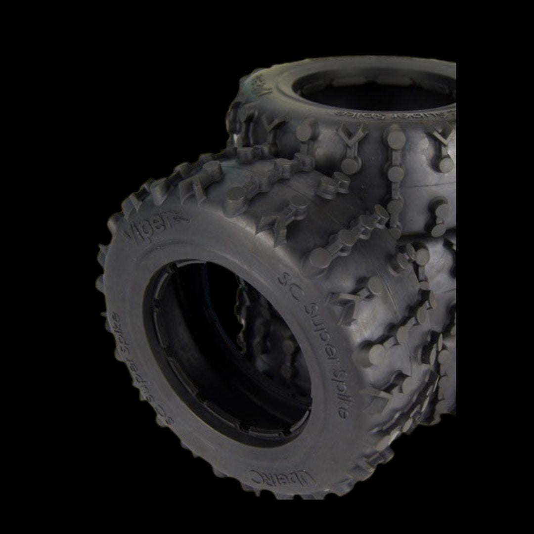 UBER RC Losi 5T & 5ive 2.0 Super Spike Tyre Set (4)