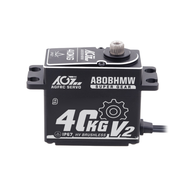 4Gkg RC servo with 'A80BHMW' model number on a white background