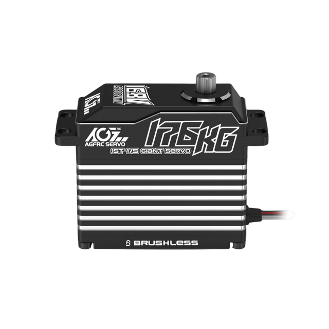 AGF brushless servo on a white background