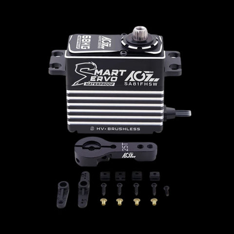 AGFRC Brushless 4-pole 68kg Billet Servo - SA81FHSW