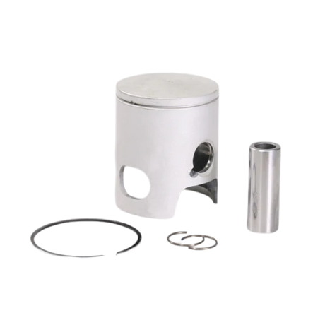 Piston and related components on a white background