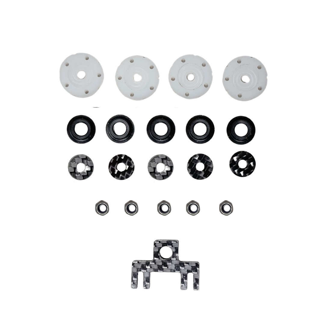 BONEHEAD MCD Upgraded Shock Piston/Guide set (5 Holes)