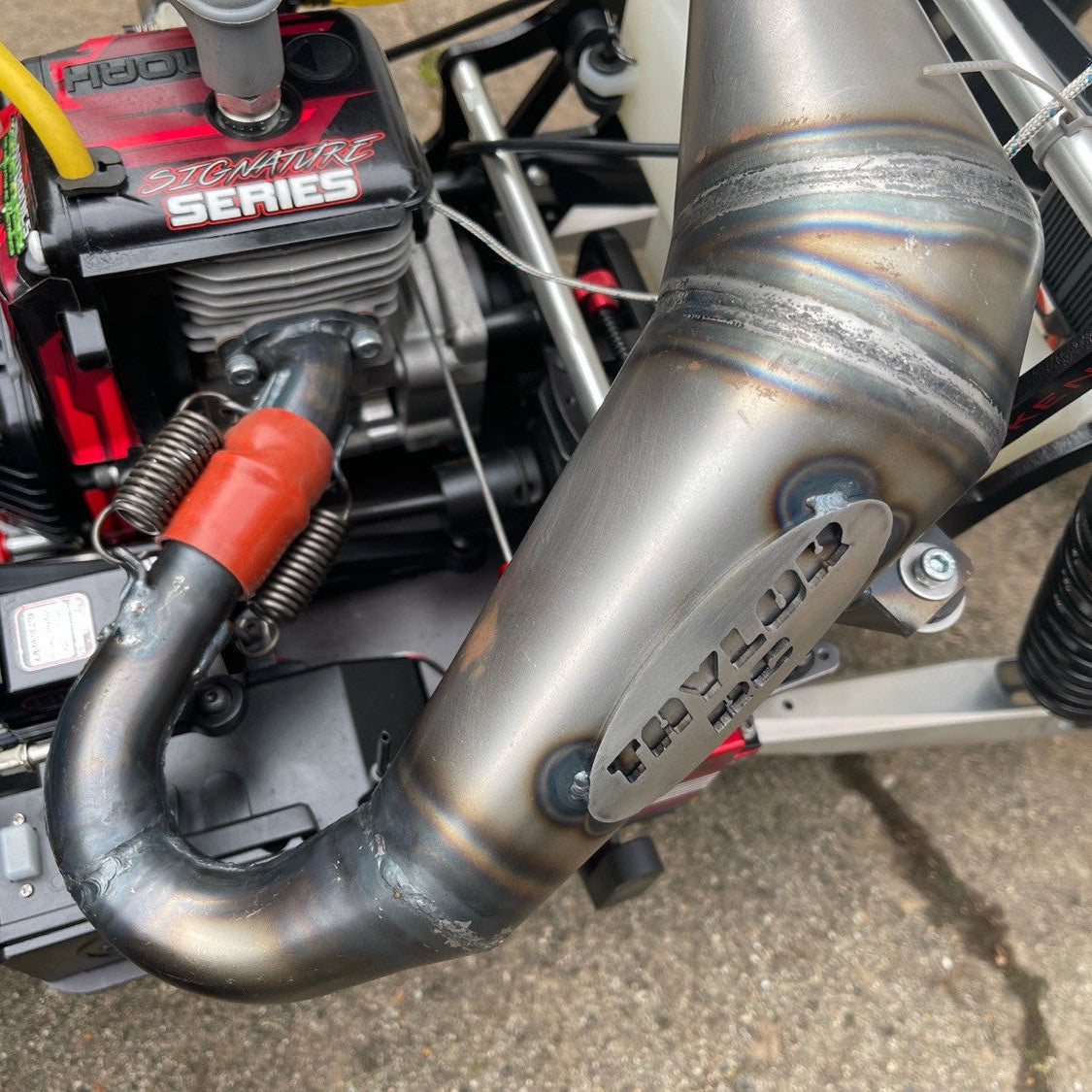 TAYLOR RC VEKTA/TT 34cc+ ZENOAH Tuned Exhaust Pipe