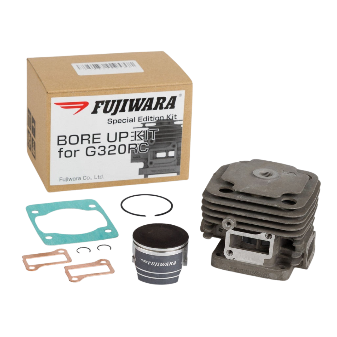 Fujiwara bore up kit for G320RC on a white background
