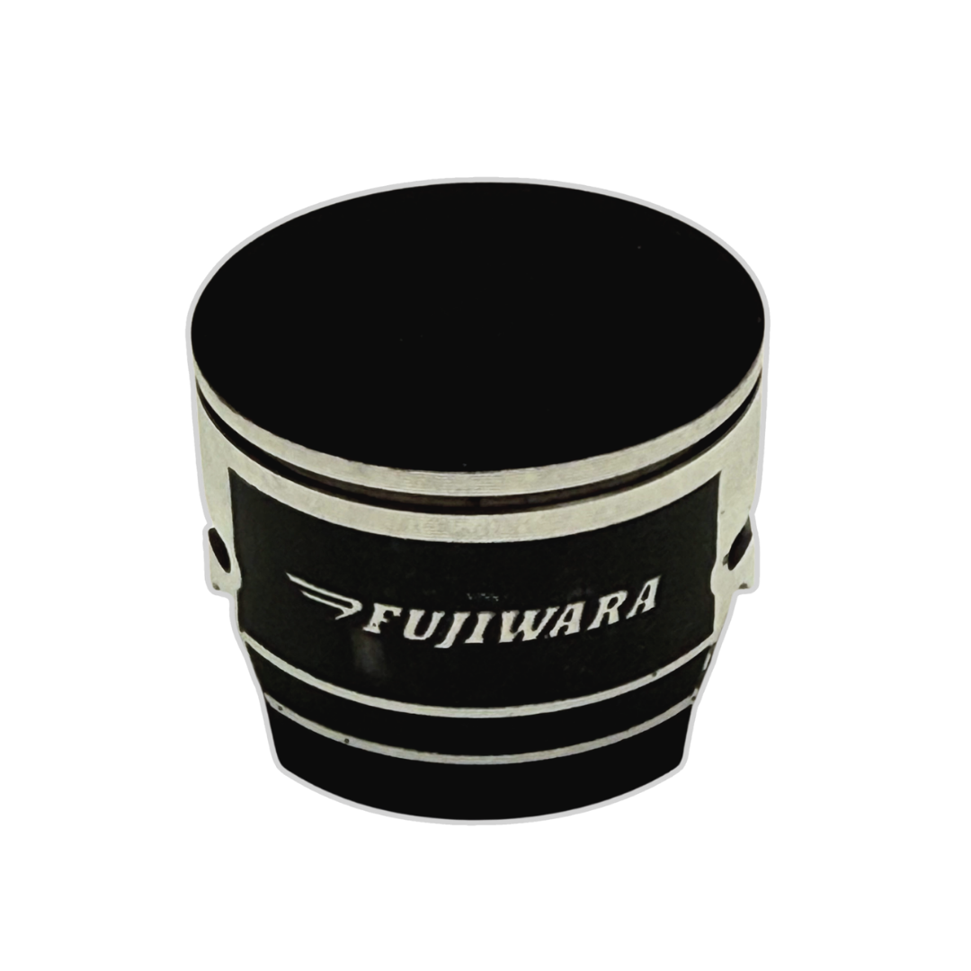 Black and white percussion instrument with 'Fujiwara' branding on a white background