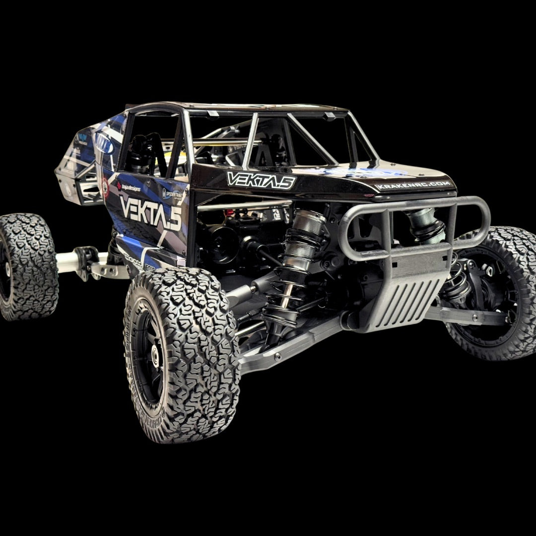 Off-road vehicle with 'Vekta' branding on a black background