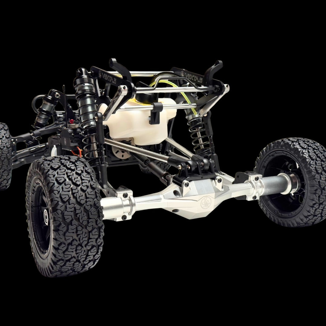 Close-up of a kraken VEKTA with V3 rear axle on a black background