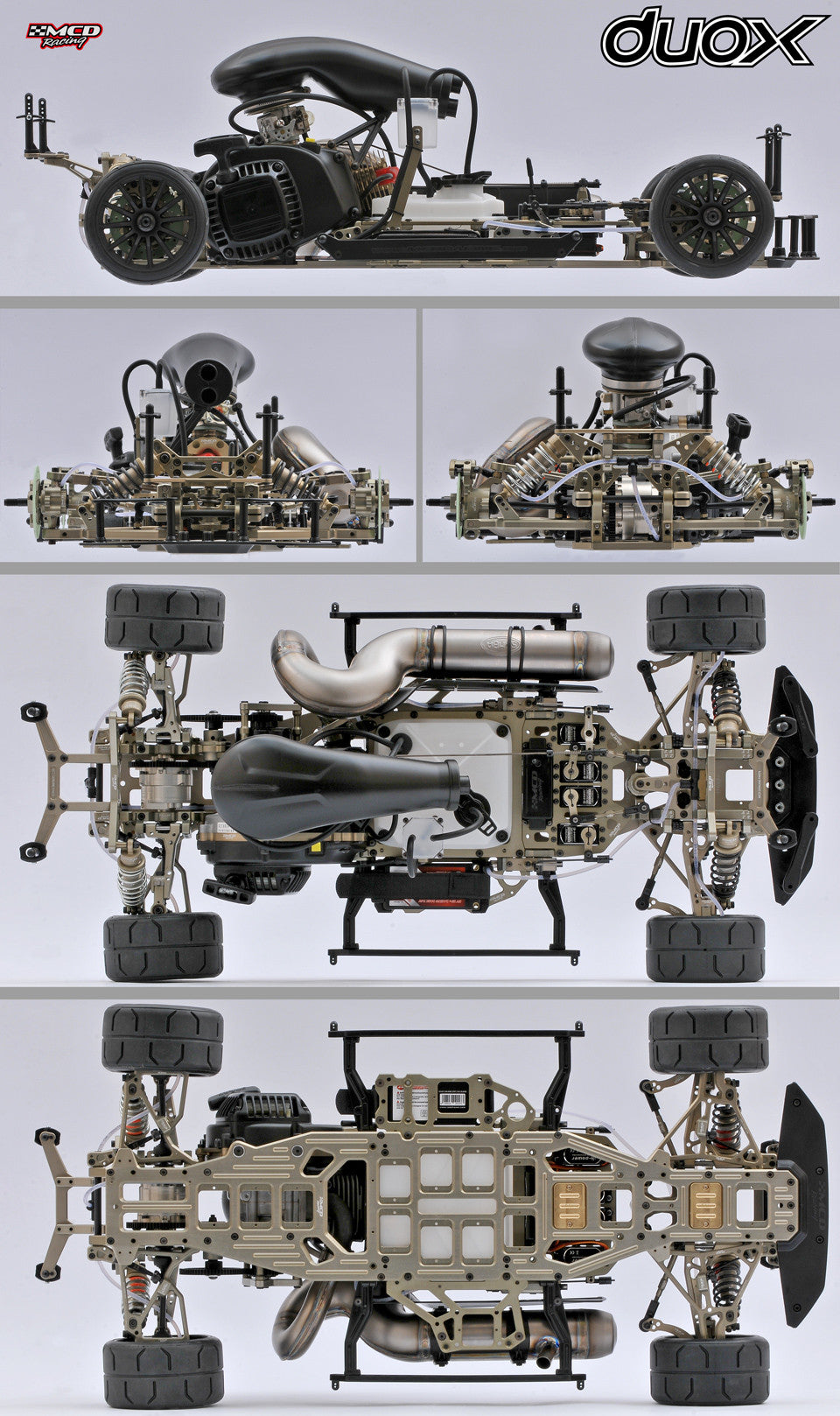 MCD Racing Duox stacked image showing quality alloy parts