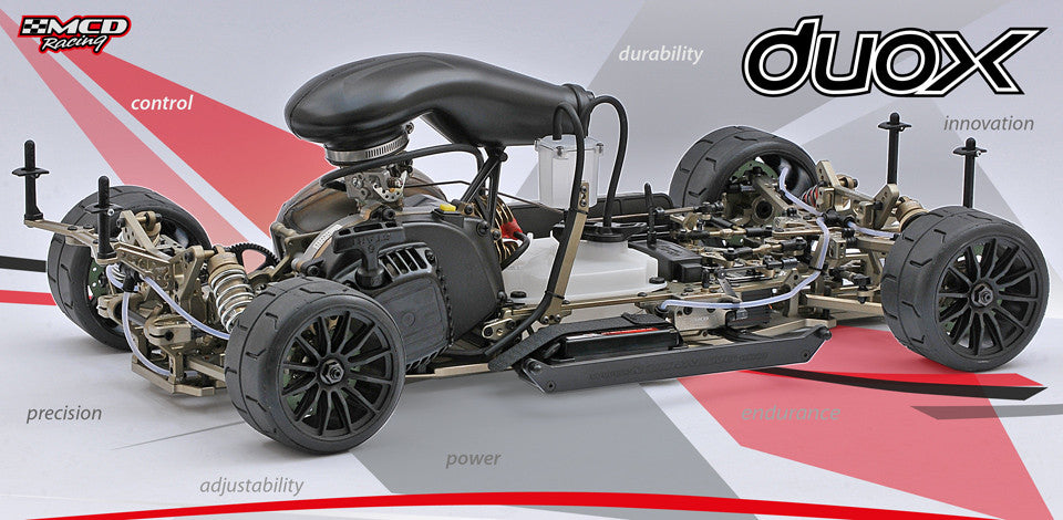 MCD Racing Duox hero image without body shell shown