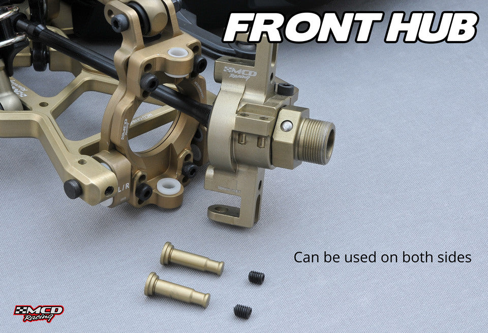 MCD Racing RR5 Ultimate reversible front hub design