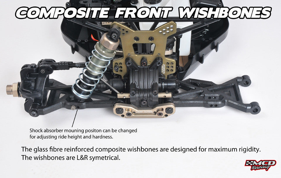 MCD W5 Max E composite front wishbones