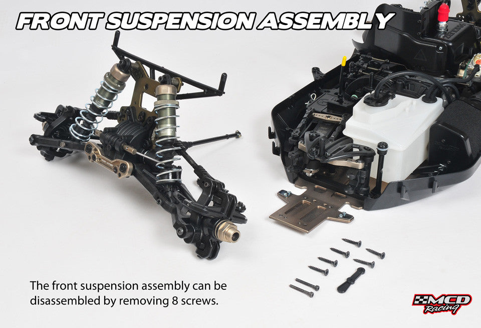 MCD W5 Max E easy remove front suspension