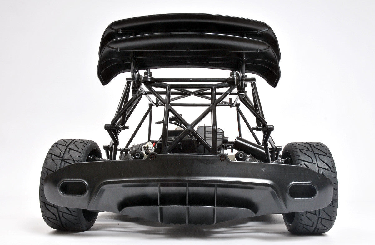Low angle view of the MCD XR5 bumper and wing
