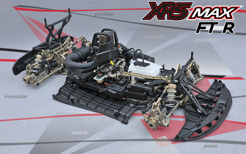 MCD XR5 chassis against a splash image background