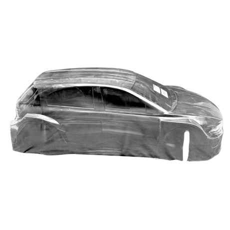 Car body shell on a white background