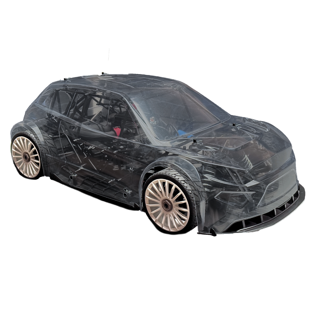 Car body shell on a white background