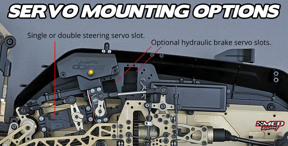 MCD W5 Ultimate servo options for mounting