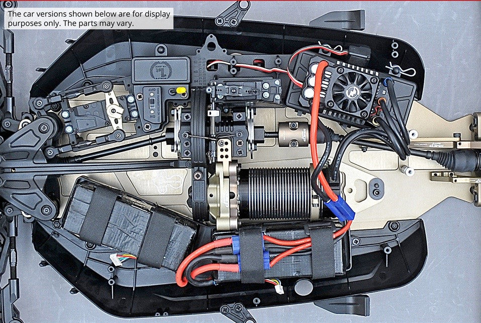 MCD XS5 E top mount view of the chassis balance and layout