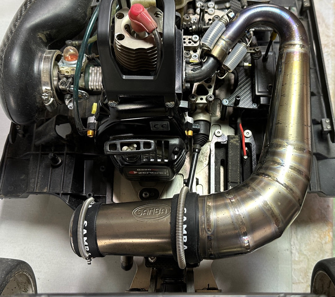 Samba V2 2025 Titanium Big Belly MCD Exhaust Pipe System - incl Custom Carbon Fibre Fitting Kit