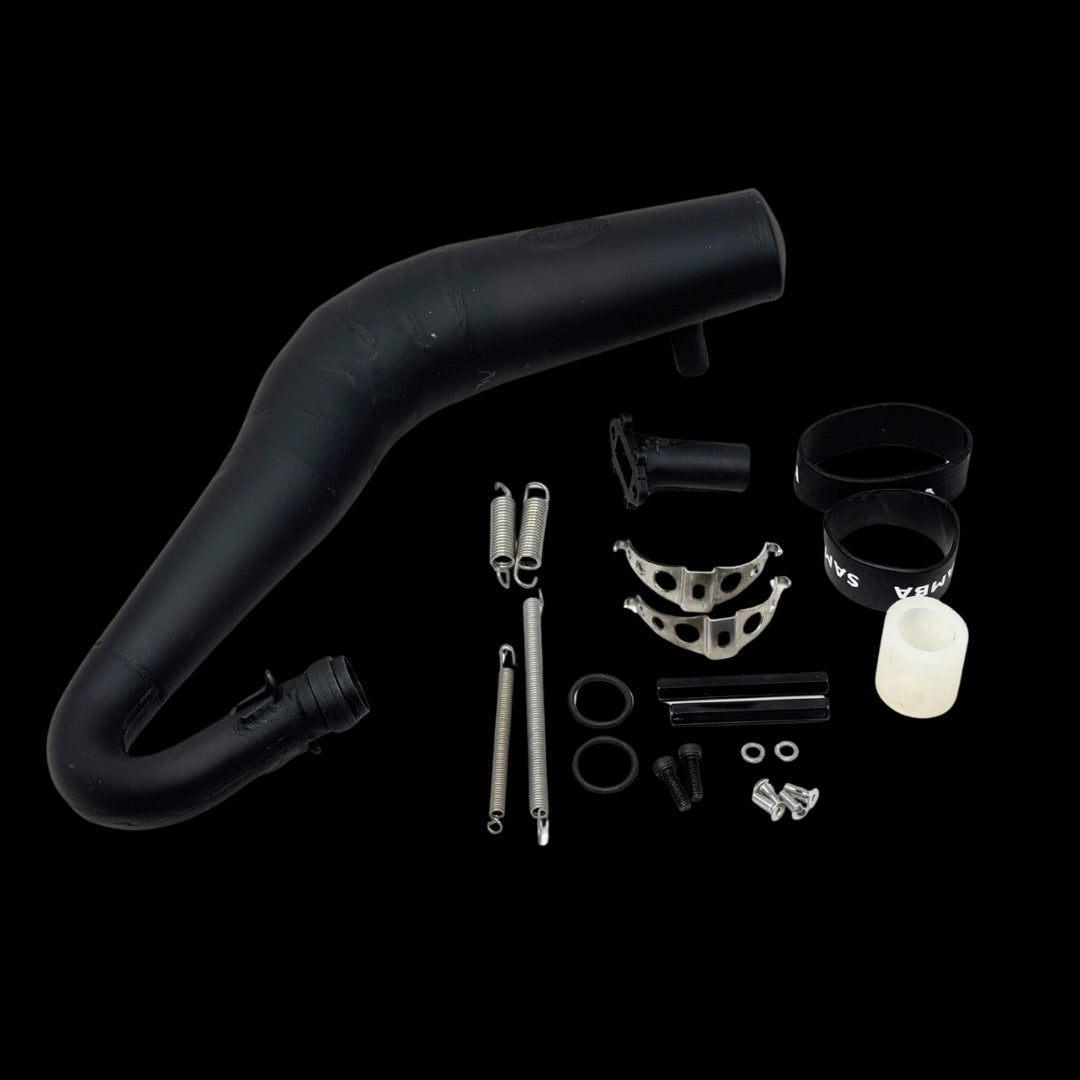 Samba big belly Losi 5IVE-T pipe with mounting pieces