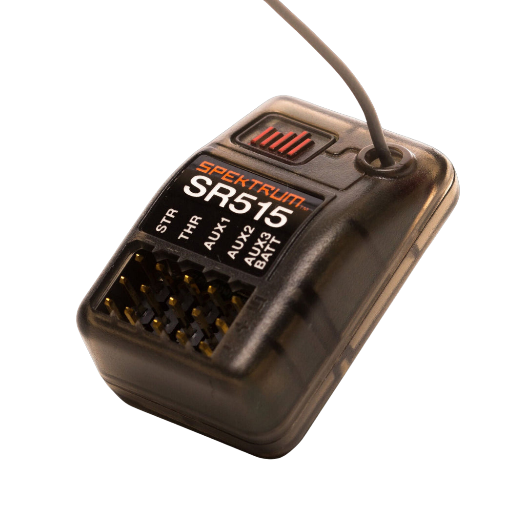Spektrum RC SR515 Receiver on a transparent background