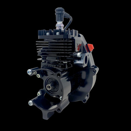 Black TAYLOR 35 V2 Billet Piston Port RC Engine for remote control cars