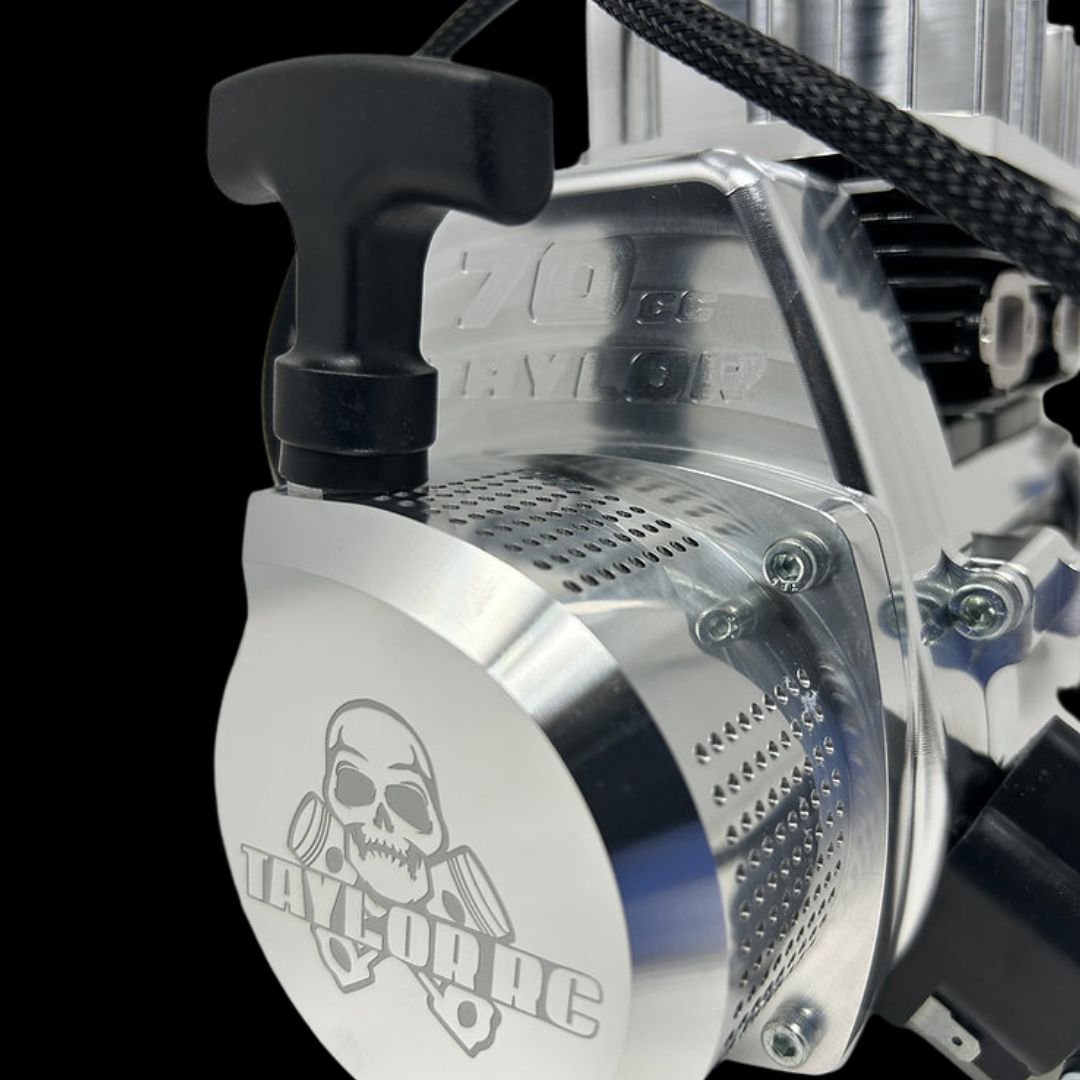 TAYLOR 70cc Billet Twin Cylinder RC Engine Complete Package