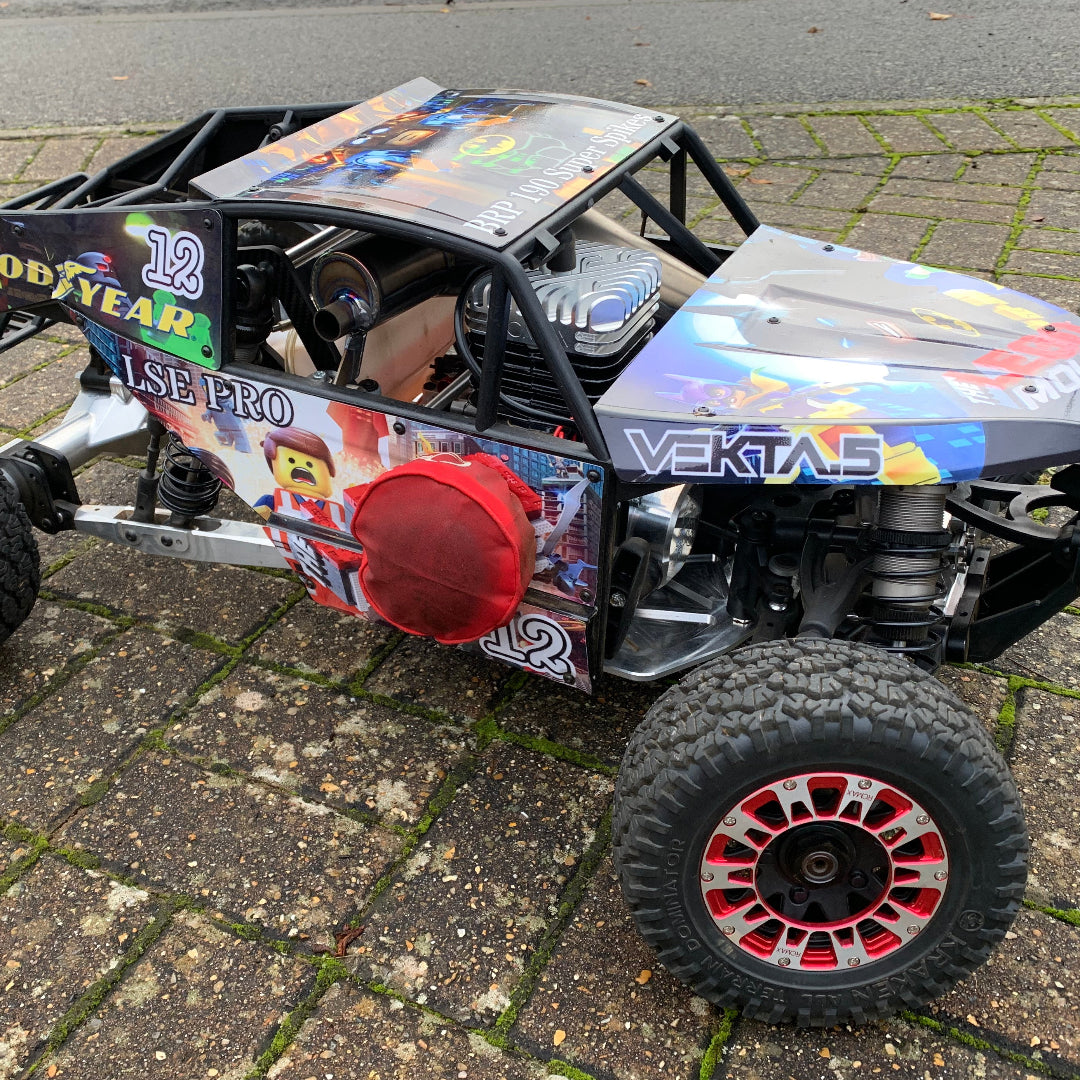 kraken vekta with Taylor RC engine installed and cage modifications