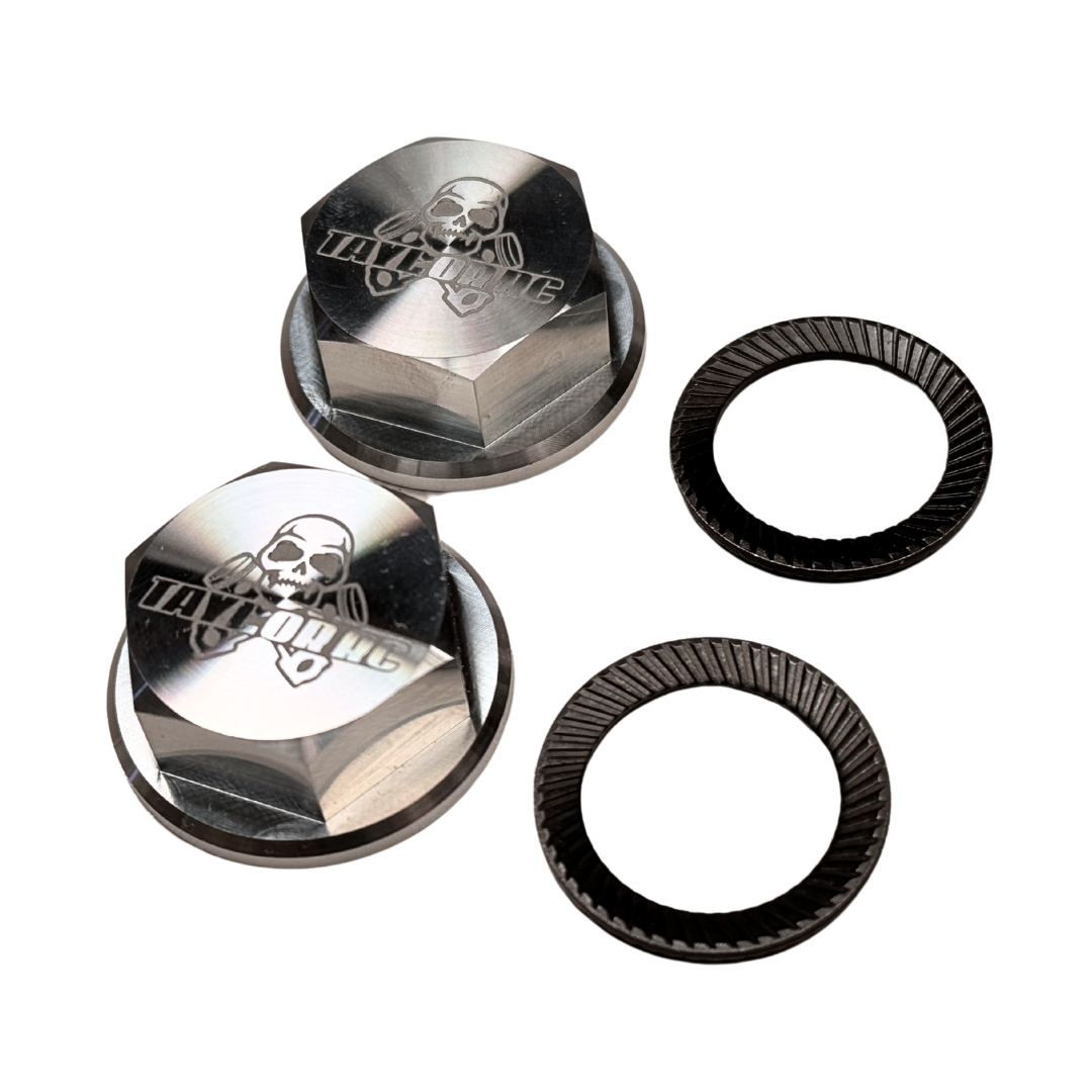 Taylor 1" Extended Baja Billet 24mm Wheel Hub Kit incl Billet Enclosed Nuts