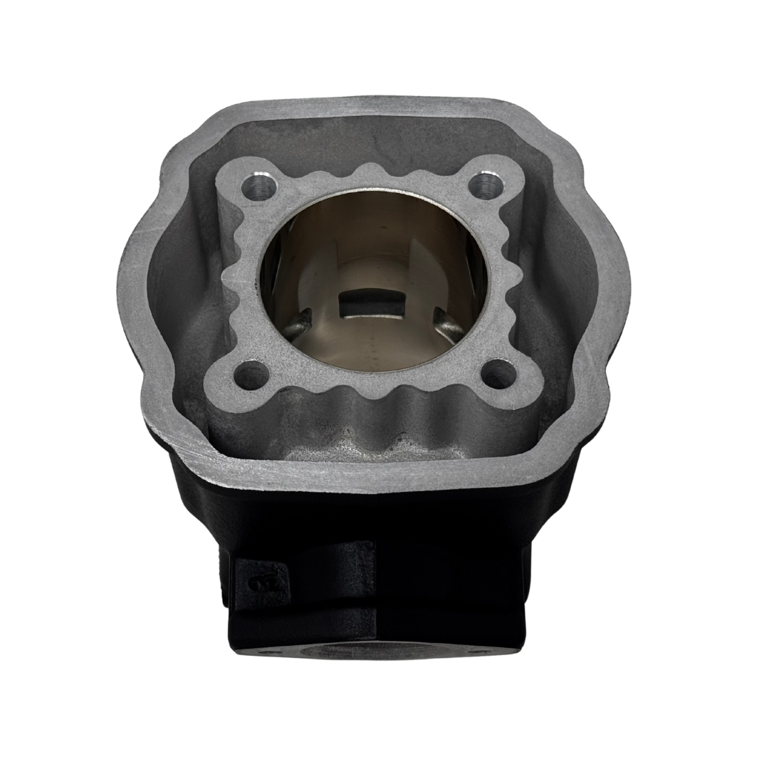 Metal mechanical component on a white background