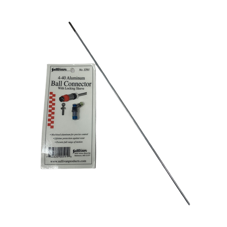 Aluminum ball connector with packaging on a white background