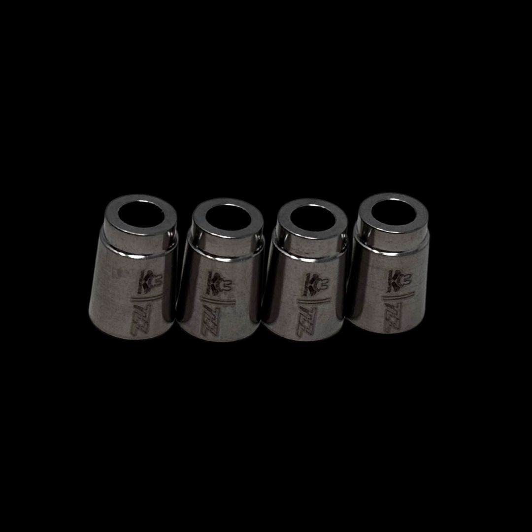 Four chrome shock spacers for MCD