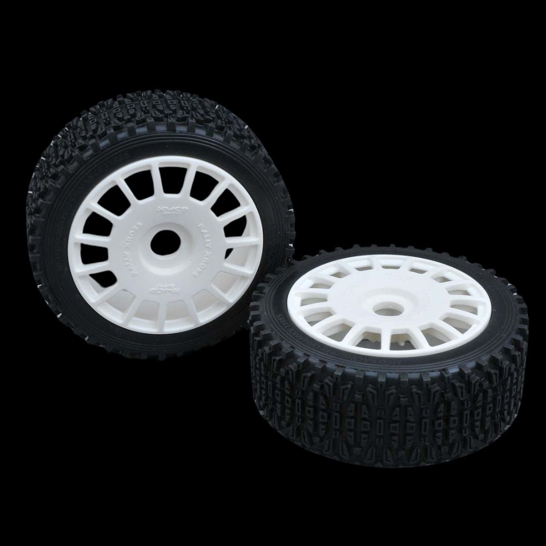 MCD Tyre 160 mm Dirt-Xross Rally + Wheels (Glued) (One pair) – Taylor RC