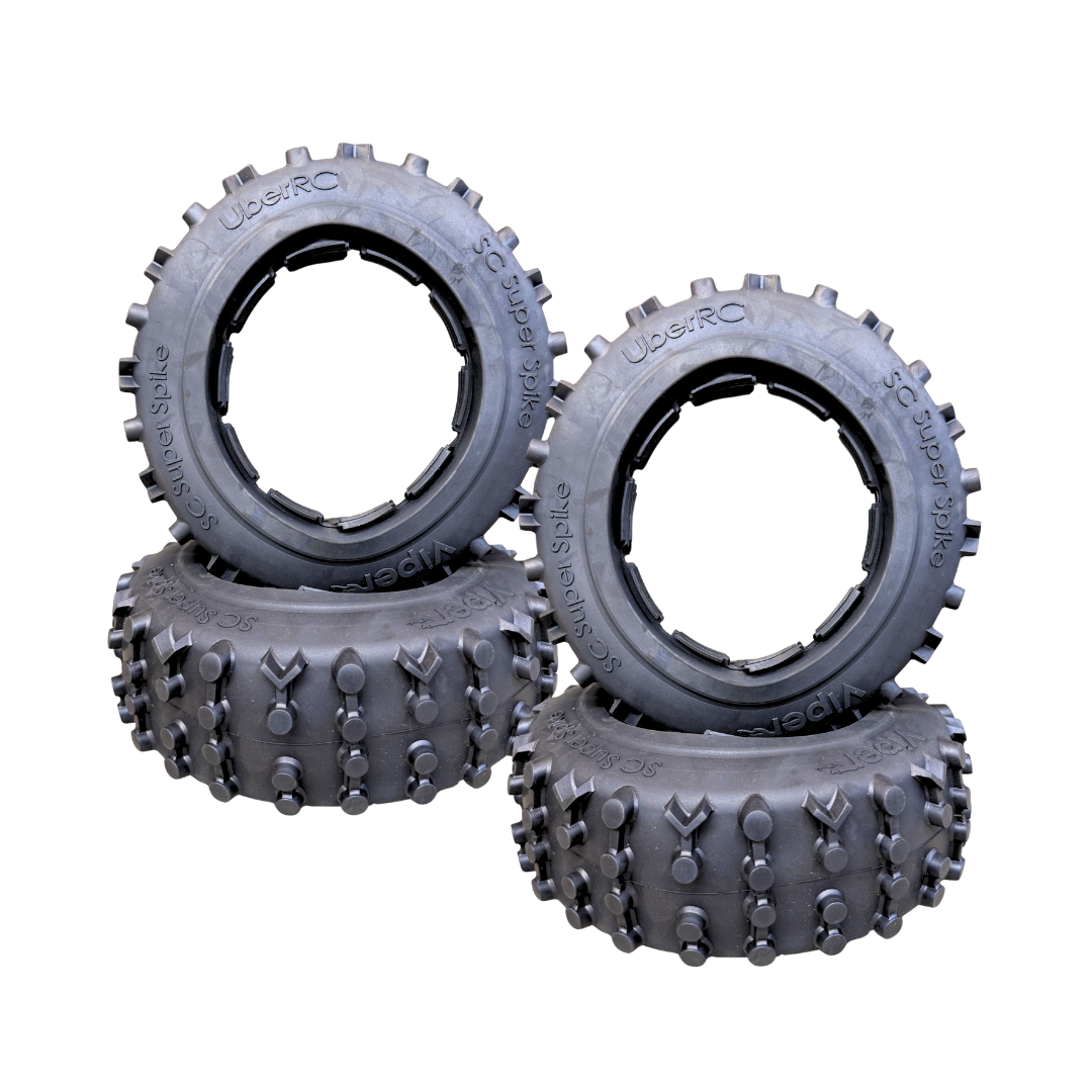 UBER RC Losi 5T & 5ive 2.0 Super Spike Tyre Set (4)