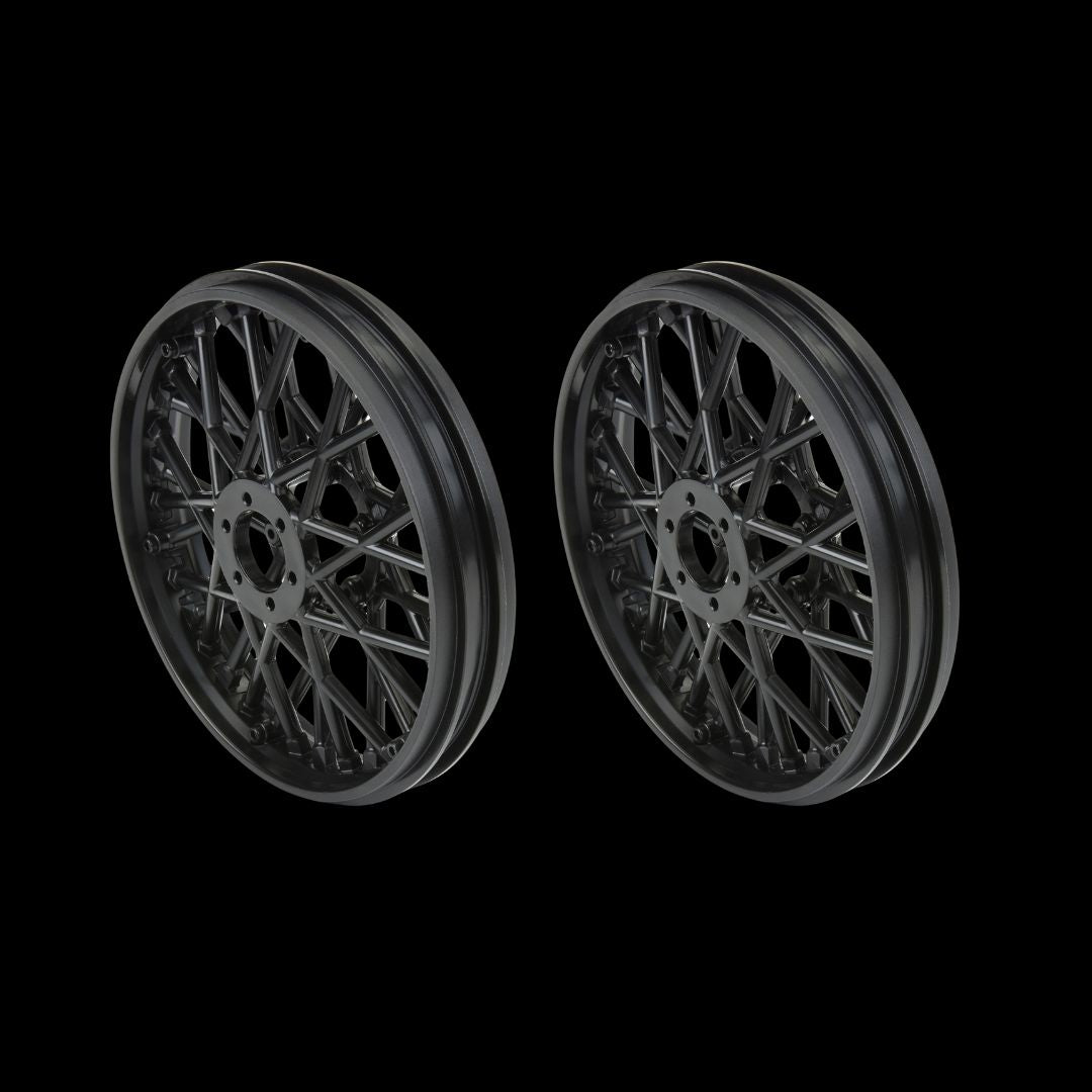 Pro-Line Bullyspoke V2 Bead Rear Wheel – Schwarz, Für Losi Promoto-MX RC-Motorrad, 1/4 Größe