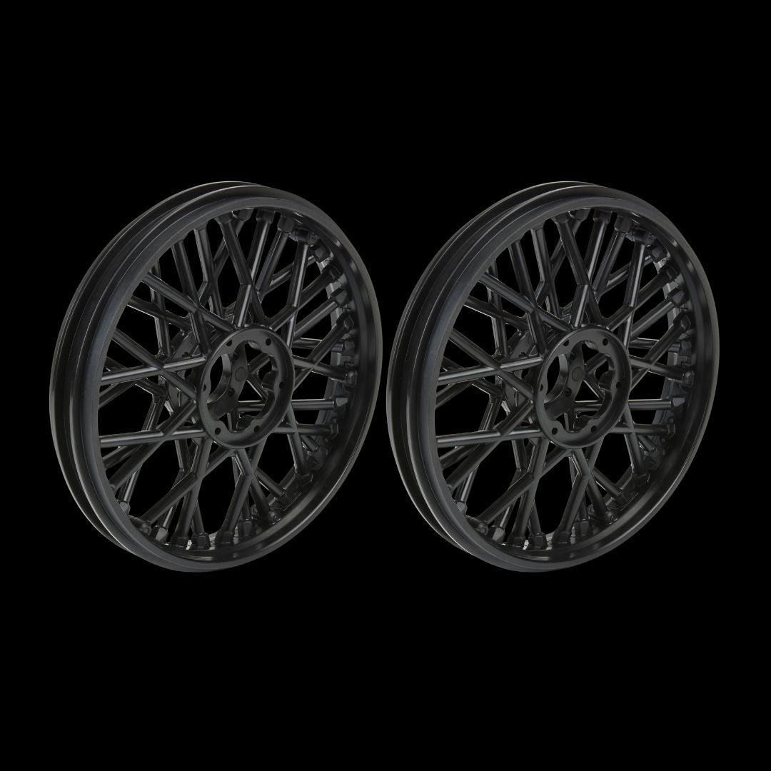 1/4 Bullyspoke V2 Bead Front Wheel Black: Promoto-MX