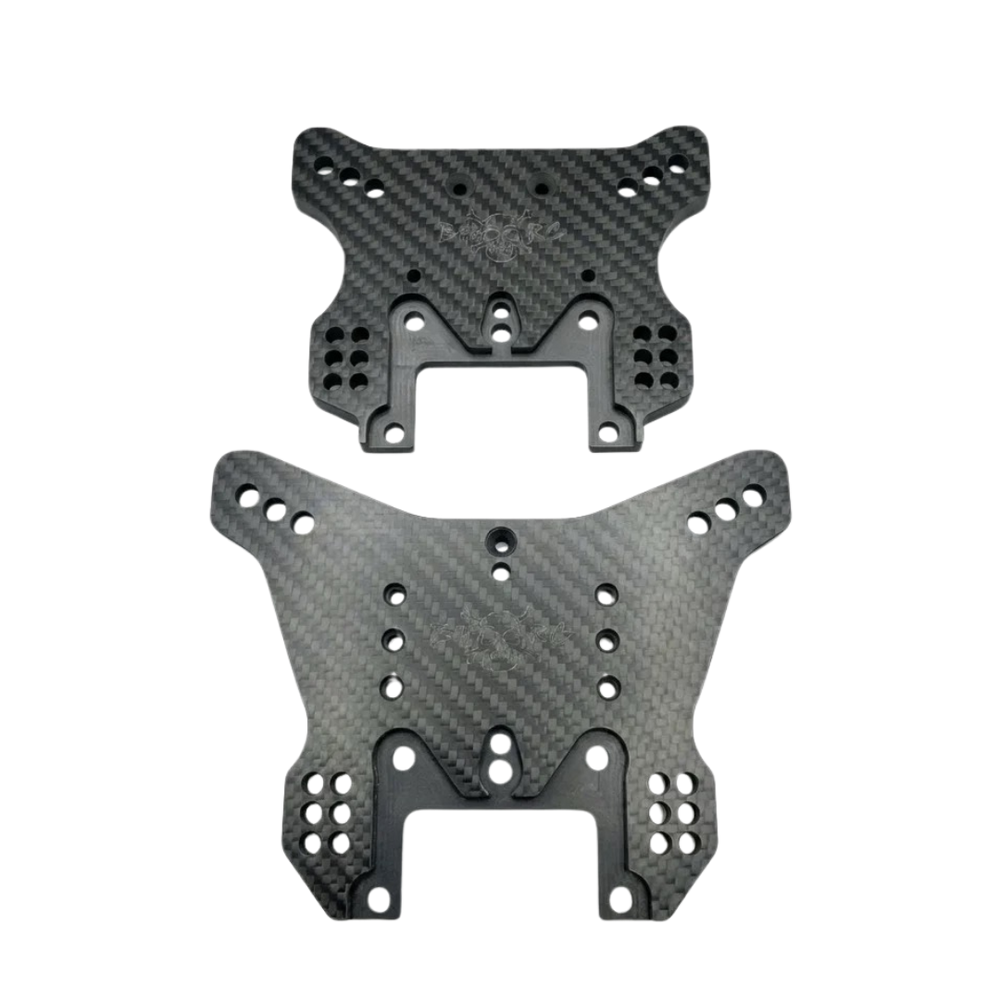 BoneHead RC MCD RR5 9mm Carbon Fibre Shock Towers (For Losi 5ive-T Shocks)