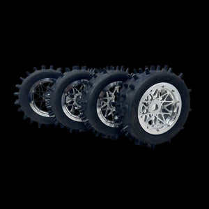 RRC Billet wheels + Akill 195mm V2 Super Spikes (4pcs)