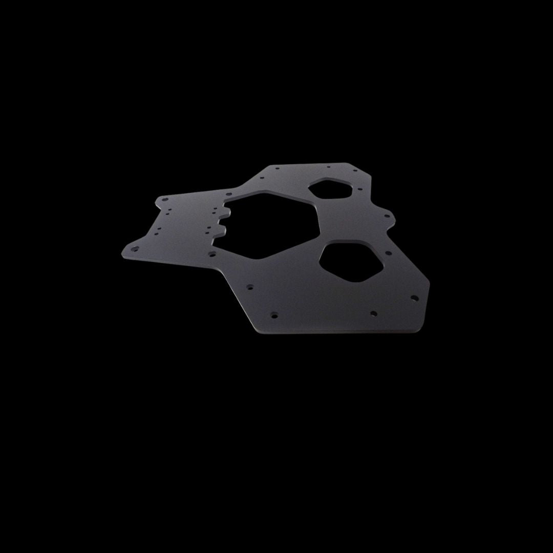 Primal RC V4 Aluminum Right Side Frame Plate (black)