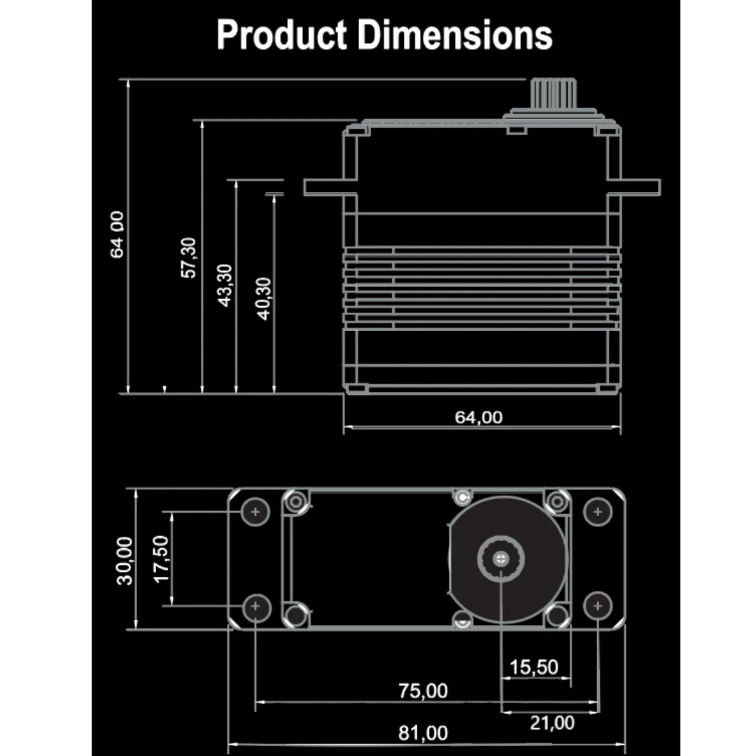 NSDRC RS2500 V2 1/5 INSANE TORQUE SERVO