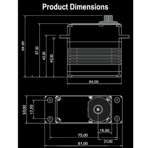 NSDRC RS2500 V2 1/5 INSANE TORQUE SERVO