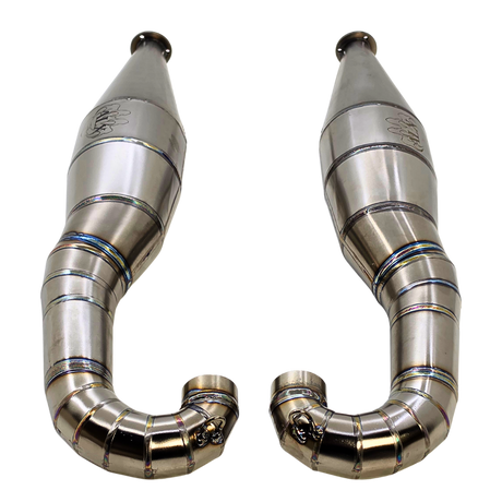ALX Titanium 80-100cc Custom Baja Twin Exhaust Pipes