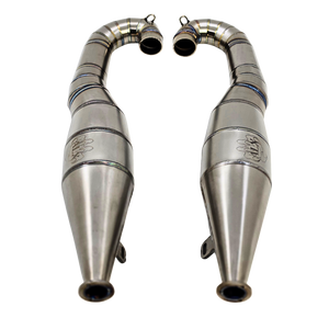 ALX Titanium 80-100cc Custom Baja Twin Exhaust Pipes