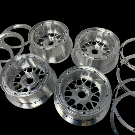 Complete BILLET wheel set - 5T size  - BEAST RC