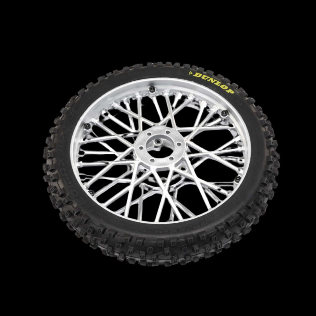 Dunlop MX53 Front Tire Mounted, Chrome: Promoto-MXZ-LOS46006