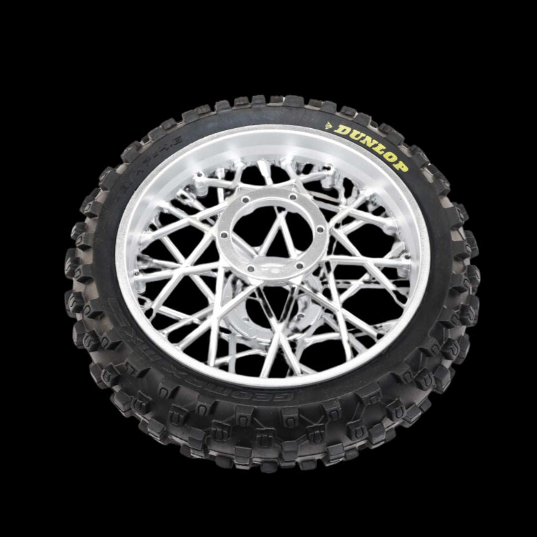 Dunlop MX53 Rear Tire Mounted, Chrome: Promoto-MXZ-LOS46007