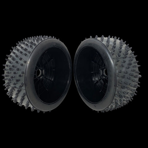 (HD glued) MCD 180mm Astro Max Hard Compound Tyres on Disc Wheels  (One pair)